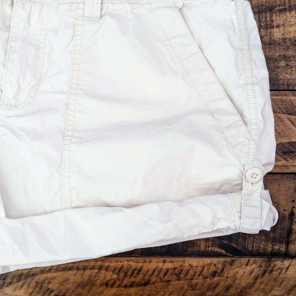 Ralph Lauren Shorts Women’s Size 14 Ivory Classic Chino Mid Rise Cotton Pockets - Picture 5 of 12